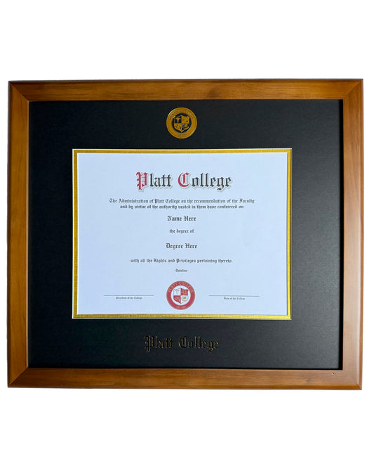 PLATT COLLEGE DIPLOMA FRAME
